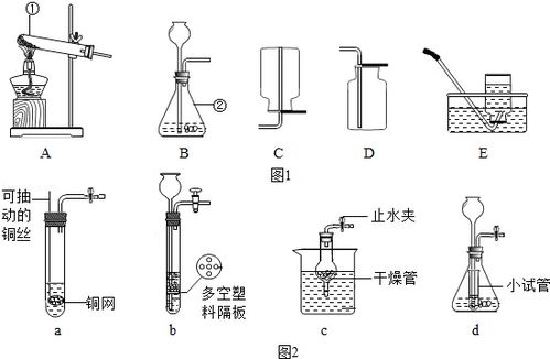 根据如图实验装置回答问题. 1 写出图1中标有序号仪器的名称 ① ② nbsp...